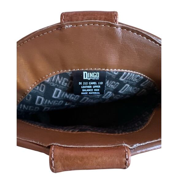 DINGO | New with Tags Men's Lefty Pull-on Western Boots in Camel Leather Sz 11D - Picture 5 of 12